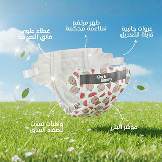 كيم آند كيمي | حفاضات كوكوميلون السحرية، مضادة للطفح الجلدي والتسرب