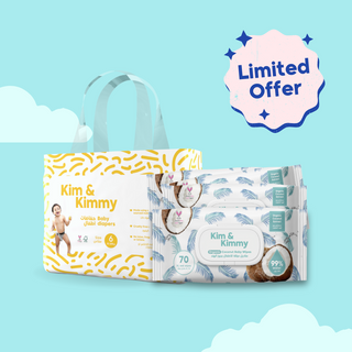 Black Friday Exclusive: No-Rash No-Leaks Diapers (1 Pack) + 4 Packs of Wipes